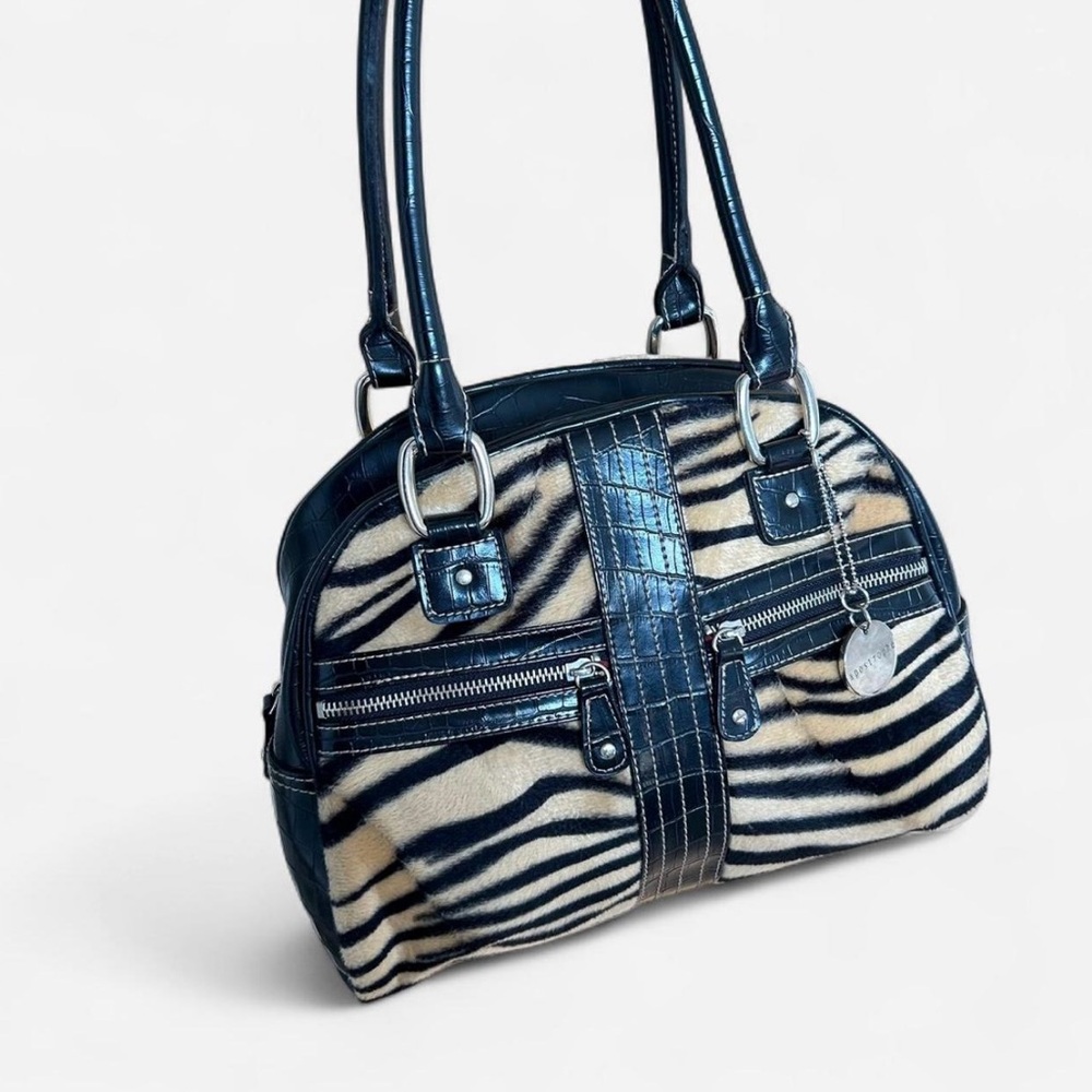 Y2K Zebra Print Shoulder Bag 🦓– Apostrophe
